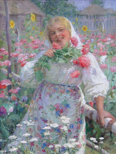 В цветущем огороде 1913.