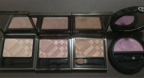 Burberry Pale Barley, Rosewood, Almond и Armani Parma