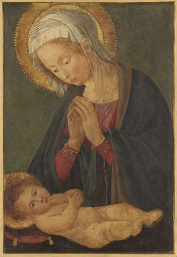 Pseudo-Pier Francesco Fiorentino (possibly Piero di Lorenzo di Pratese, 1410/14 - 1487)<br />Italian (active Florence), active c. 1445 - 1478 <br />Virgin and Child