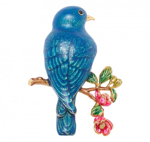 Joan Rivers Flights of Fantasy Bird Collection - Bluebird Pin.jpg