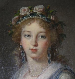 Портрет великой княгини Елизаветы Алексеевны . Виже-Лебрен 1795 год