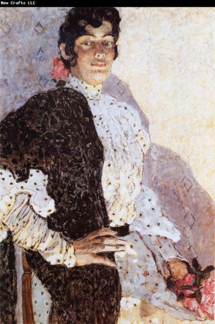 &quot;Испанка с черной шалью&quot; холст, масло 1908 Головин Александр Яковлевич