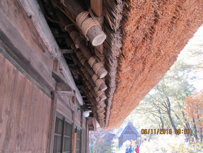 Крыша деревенского дома