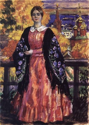 Б.Кустодиев Купчиха 1915