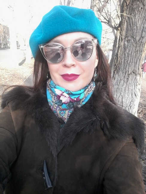 Платок Река любви -11. В цвет неба.