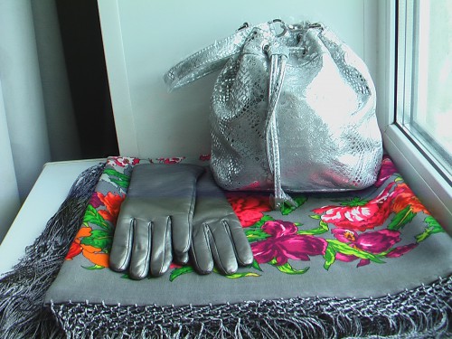 Цветущий сад и сумка Eleganzza