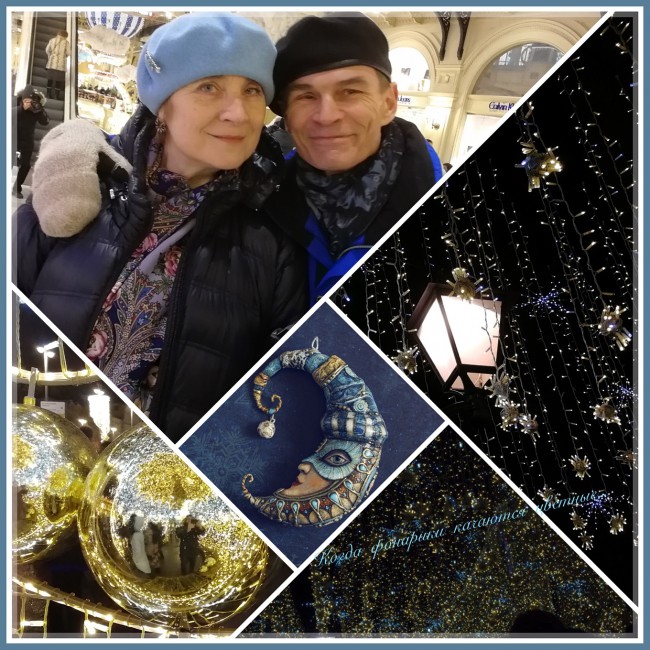 Цветы под снегом 14, шарф мужской 10373 (14?)