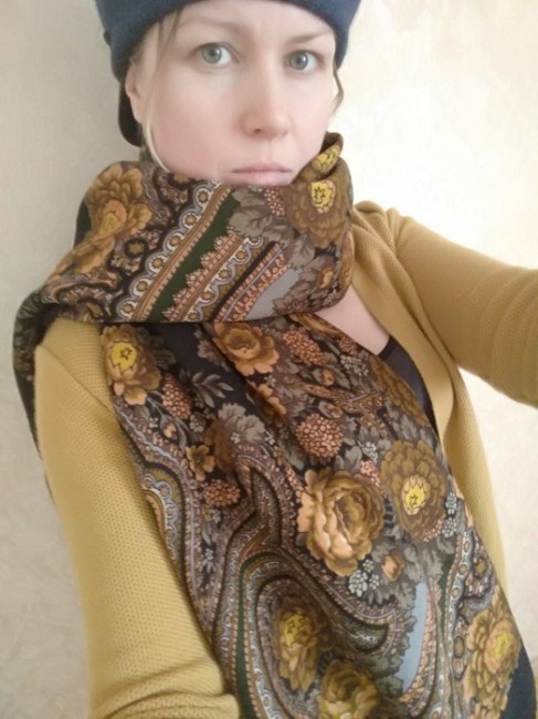 в тени
