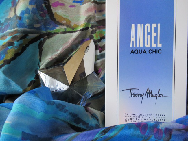 Angel Aqua Chic Thierry Mugler и платок шелковый Болеро 13, 65 х 65 см, Художник: Иконникова Любовь
