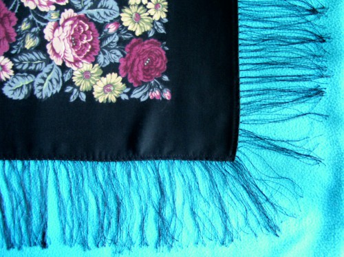 "Молитва" с готовой шёлковой бахромой (не фабричной, но магазинной)