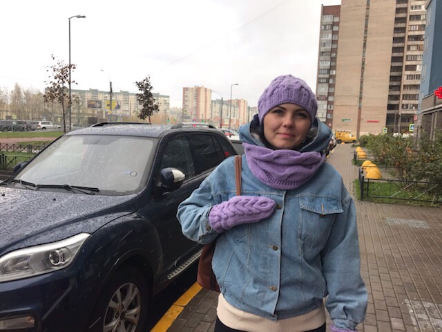 Для дочки комплектик связала