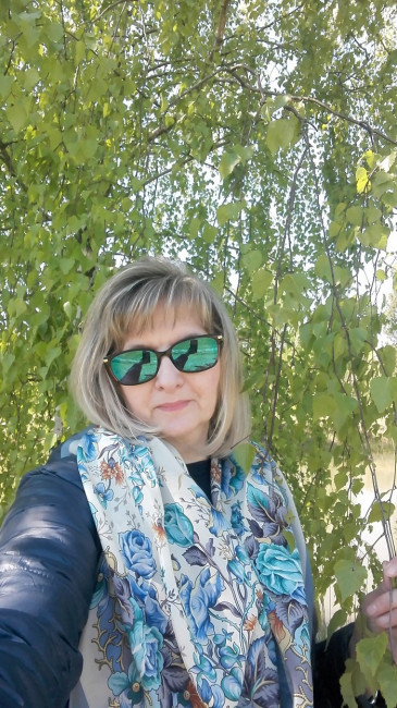 Платок шелковый (крепдешин) &quot;Россияночка&quot;, вид 13, 89х89 см<br />Художник: Жукова Елена