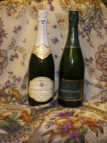 Отрада 678-2, шампанское Arnaud de Cheurlin brut blanc de blanc, Cremant de Loire blanc