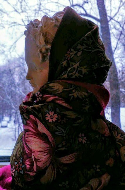 Цветущие маки Н.Белокур шелк 65см