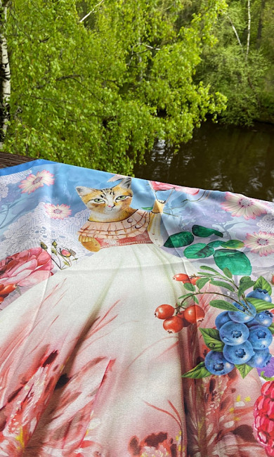 Мадемяумазель, вид 13, 89х89, крепдешин, Макаганчук Инна