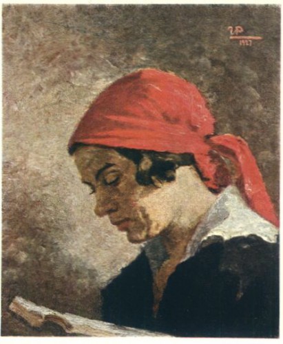Г.Г.Ряжский За книгой 1927.jpg