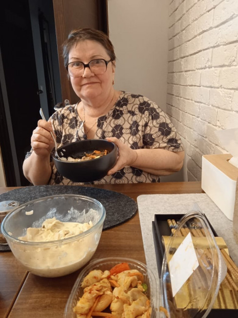 ужин с морепродуктами