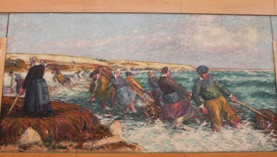 Le décor de Jean-Julien Lemordant (1878-1968) pour les salles à manger de l'Hôtel de l'Epée de Quimper (как я поняла, в музее выставлены росписи помещений одной из гостиниц Кемпера, выполненные этим художником)