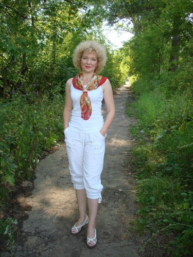 Искушение-5, автор И.Дадонова, 84*84, креп-жоржет... В полный рост...