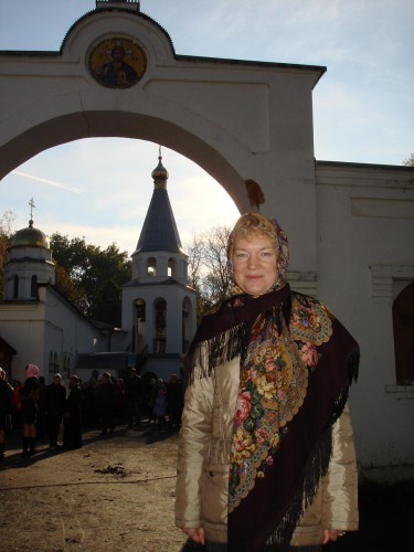 Праздник Покрова-17, Новомосковский Свято-Успенский мужской монастырь, вид на колокольню Покровского храма...