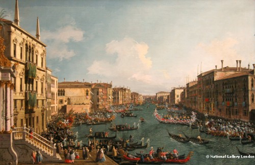 Каналетто. Регата на Большом канале, 1735