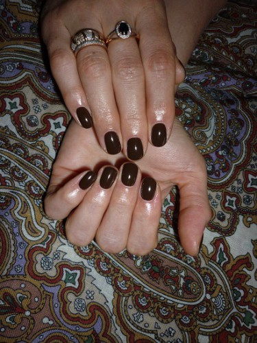 Ольга Лабзина и Shellac Color Coat Faux_fur