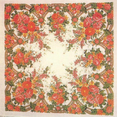 Слащева Н.И. Шаль &quot;Лебедушка&quot; 1980 год.