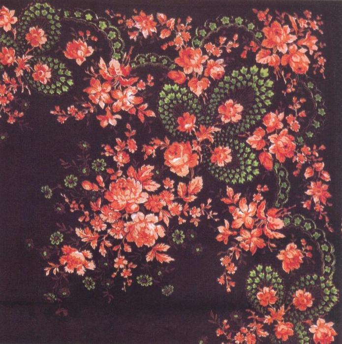 Шаль &quot;Павлиний хвост&quot;. 1870-1880е гг. г. Павловский Посад