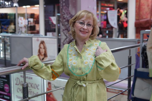блузка лен