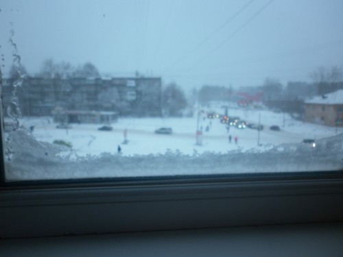 Окно замело