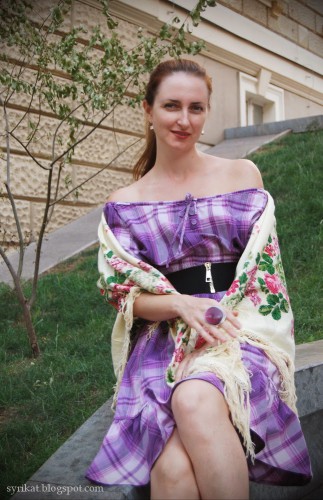 хлопковая шаль